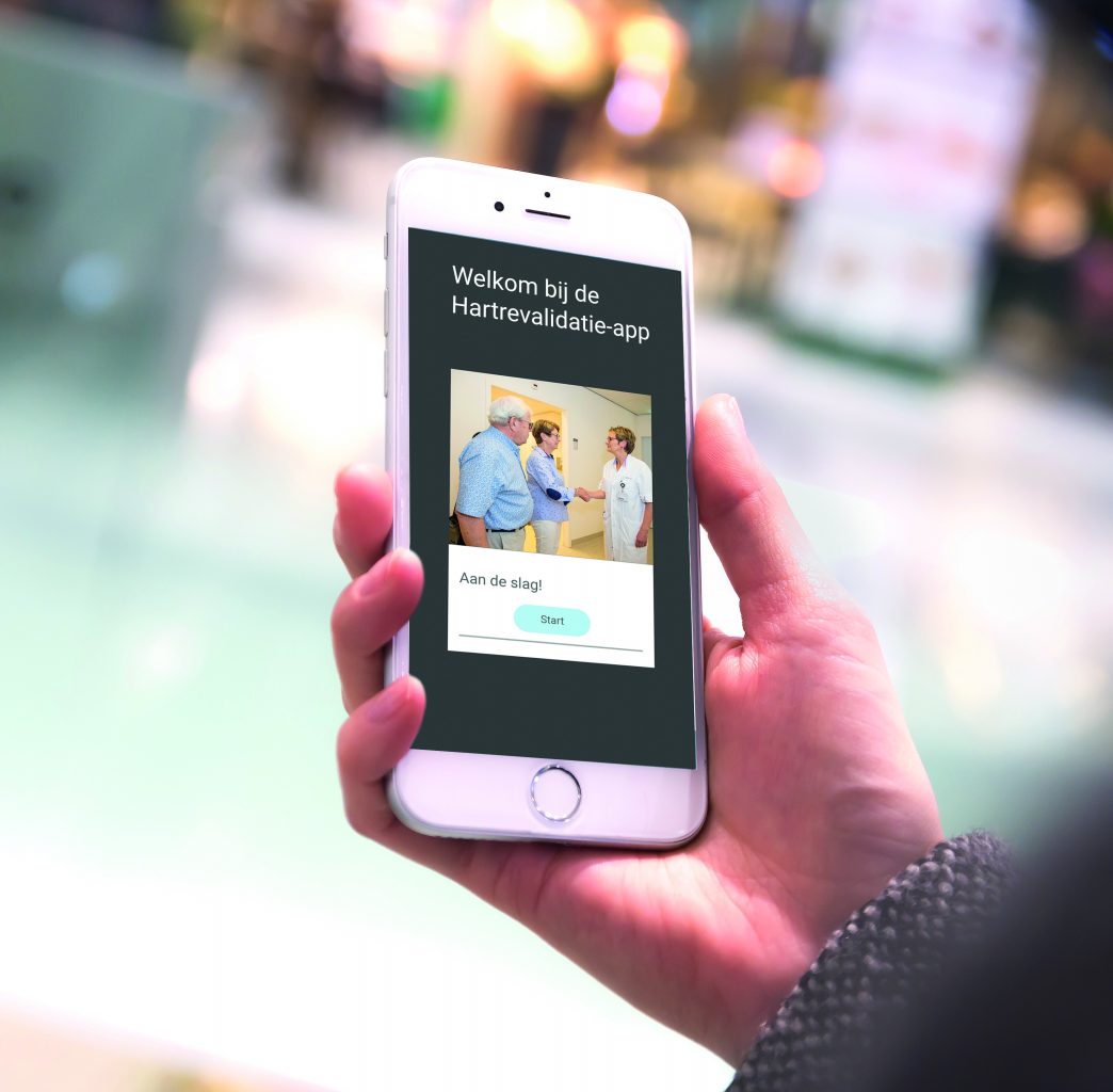 Flow-app op een smartphone