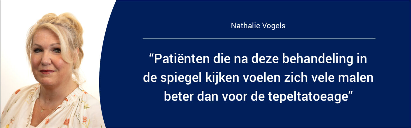 Nathalie Vogels werkt als medisch tatoeëerder in Máxima MC.